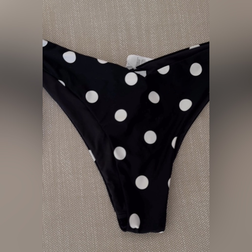 Polka dot bathing suit bottom